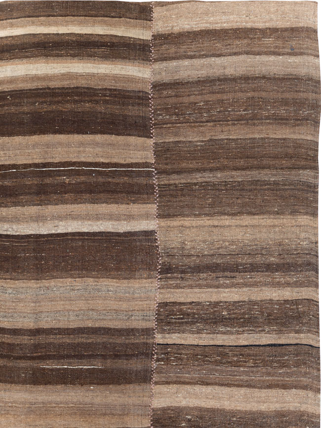 Contemporary Turkish Flatweave Kilim Small Room Size Carpet, No.30181 - Gss