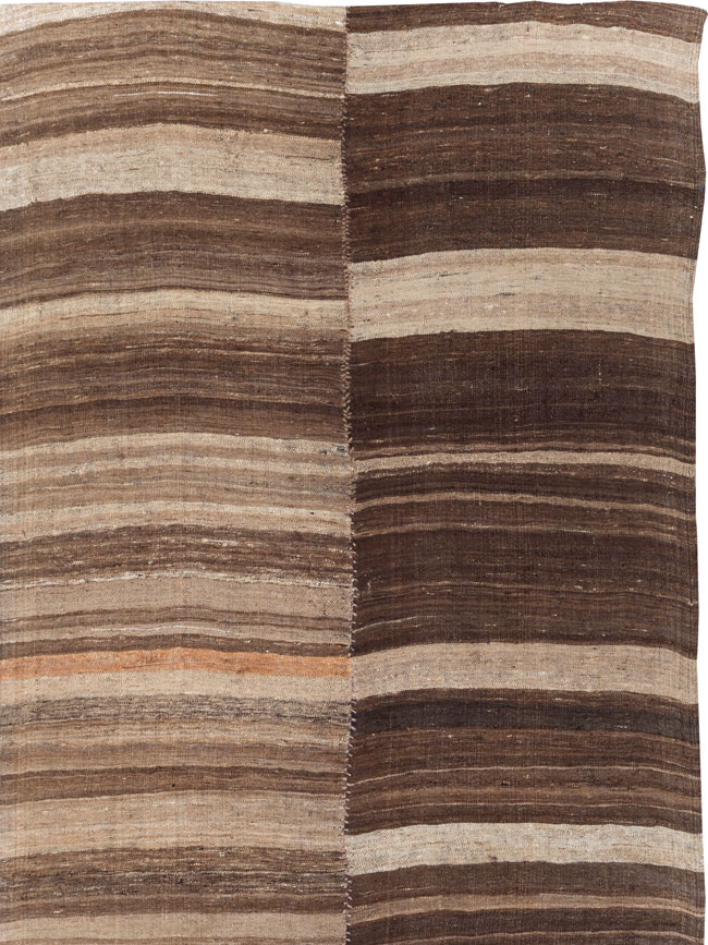 Contemporary Persian Flatweave Kilim Small Room Size Carpet, No.30181 - Gss