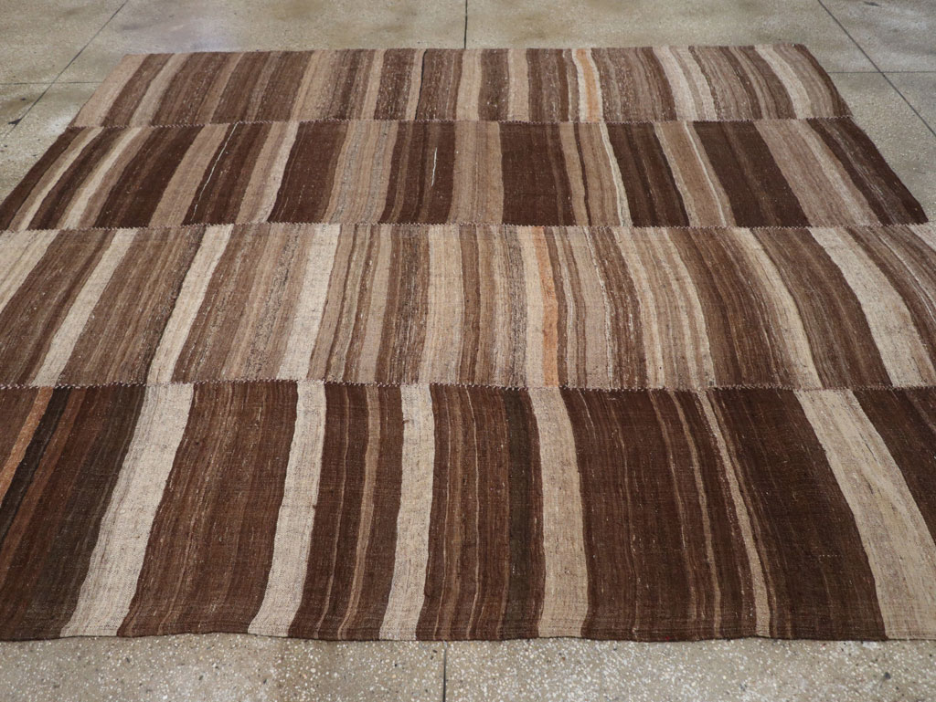 Contemporary Turkish Flatweave Kilim Small Room Size Carpet, No.30181 - Gss