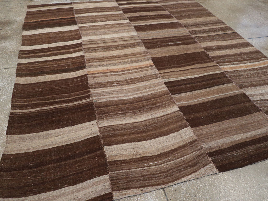 Contemporary Turkish Flatweave Kilim Small Room Size Carpet, No.30181 - Gss