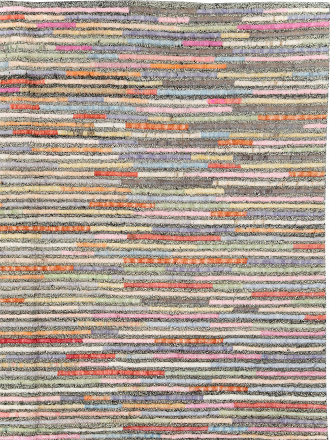 Colorful Contemporary Turkish Room Size Carpet, No.30185 - Gss