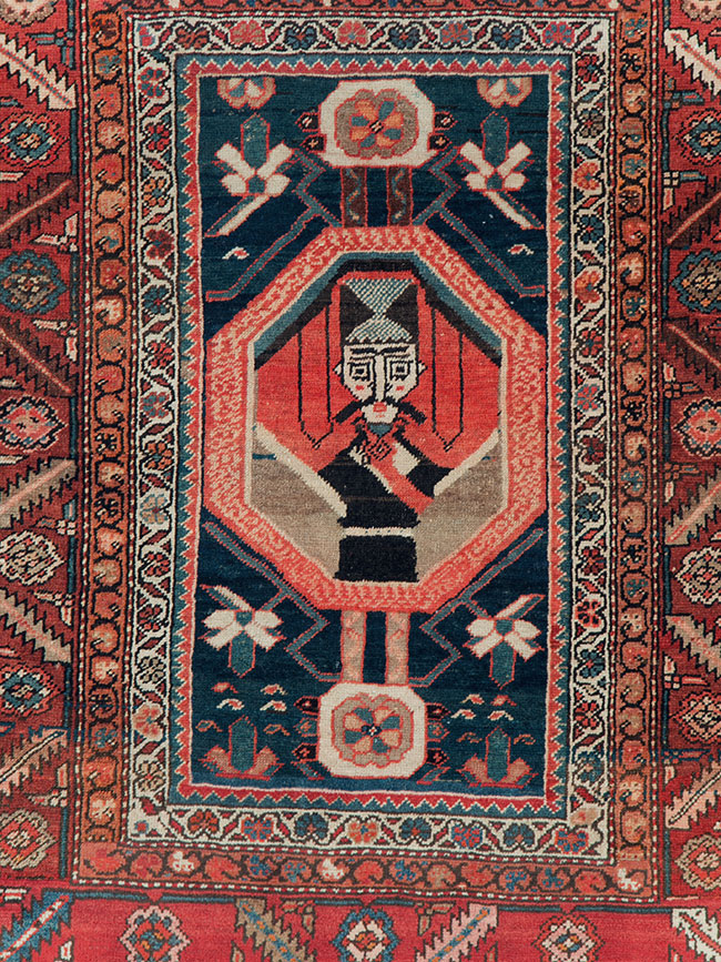 Antique Persian Bakshaish Rug, No.30189 - Gss