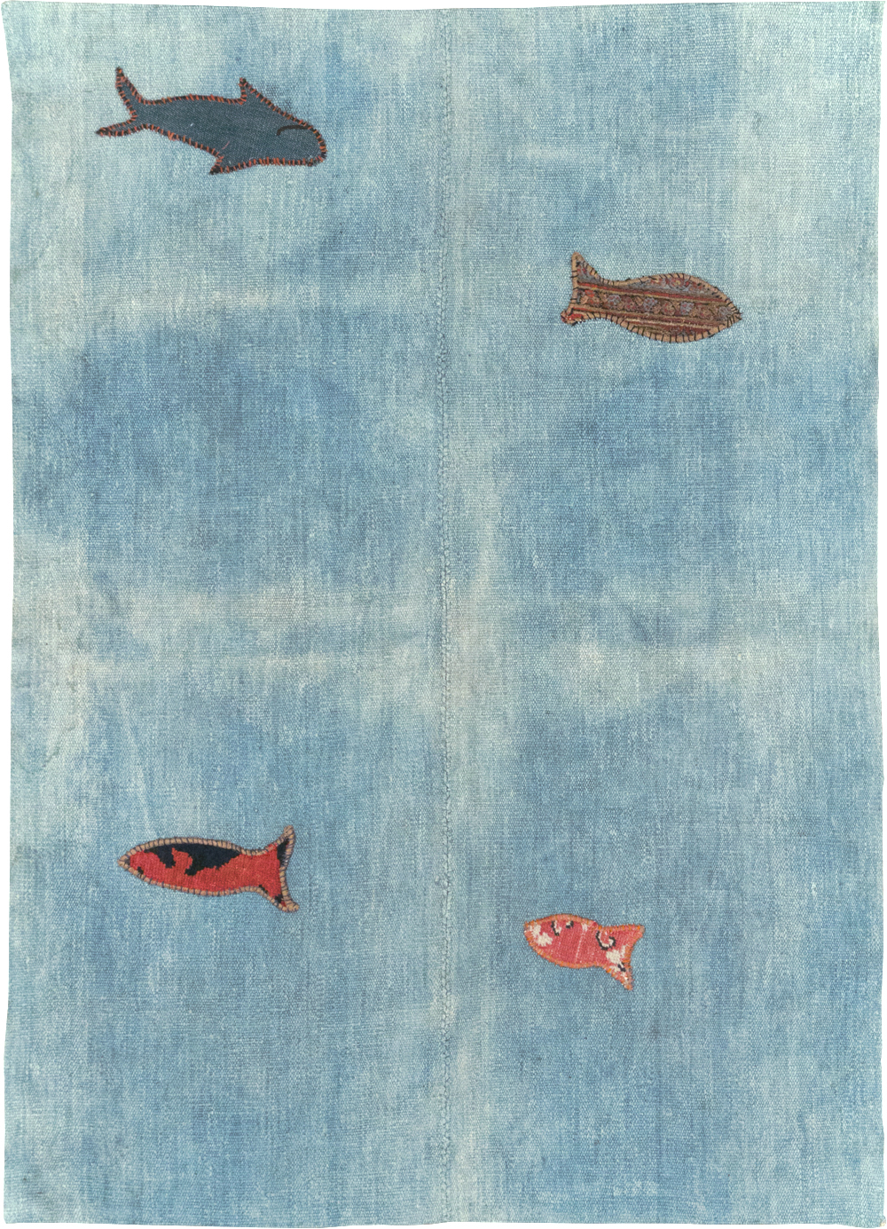 Vintage Pictorial Kilim, No.30193 - Gss