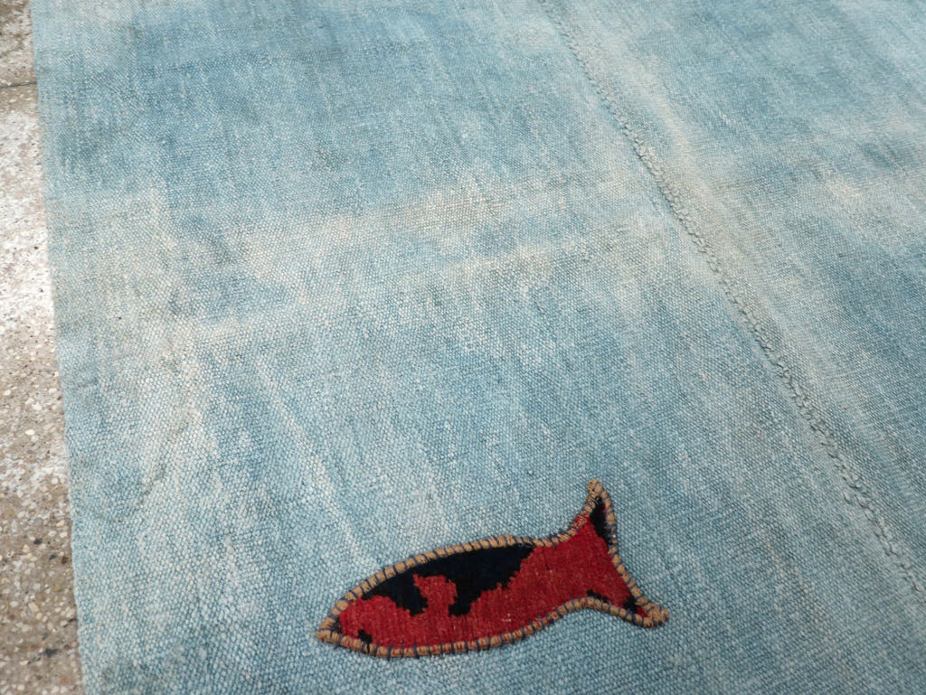 Vintage Pictorial Kilim, No.30193 - Gss