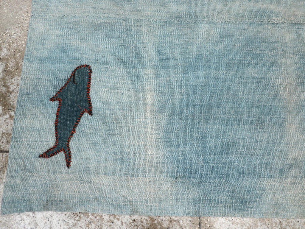 Vintage Pictorial Kilim, No.30193 - Gss