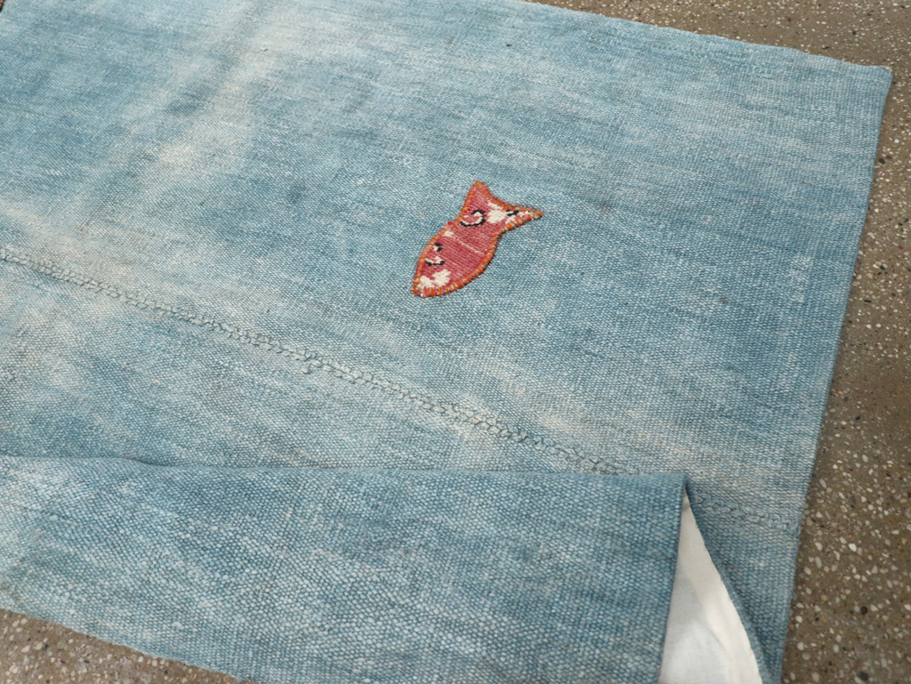 Vintage Pictorial Kilim, No.30193 - Gss