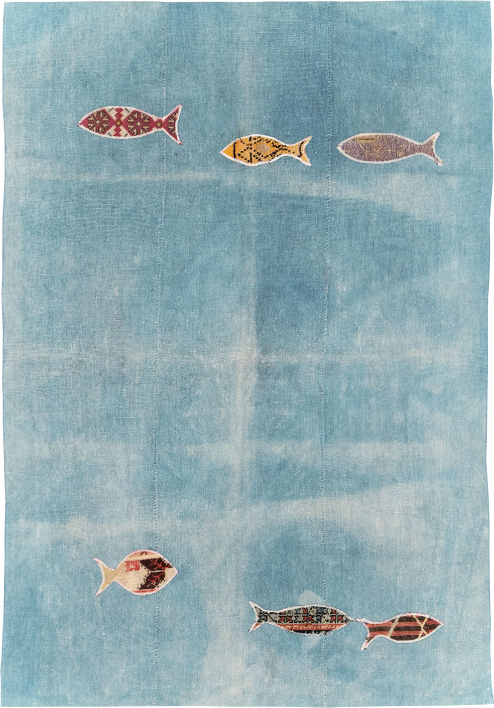 Modern Turkish Flatweave Accent Rug, No.30194 - Gss