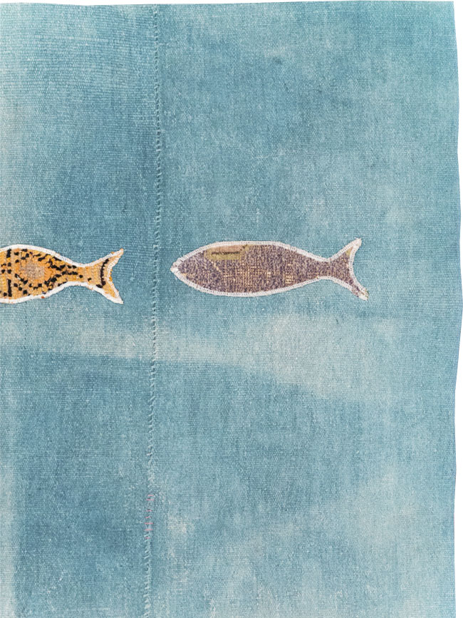 Modern Turkish Flatweave Accent Rug, No.30194 - Gss