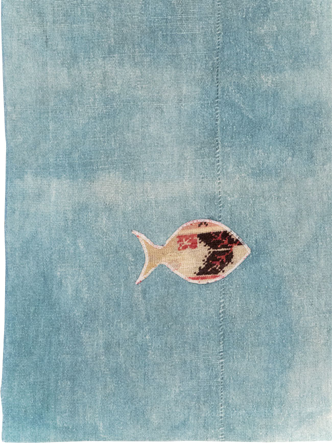 Modern Turkish Flatweave Accent Rug, No.30194 - Gss