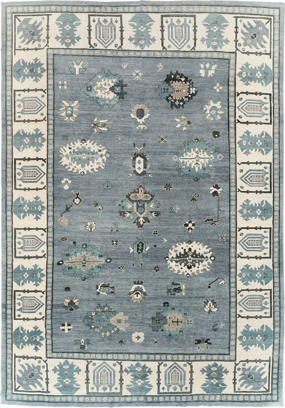 Modern Turkish Oushak Large Room Size Carpet, No.30200 - Gss