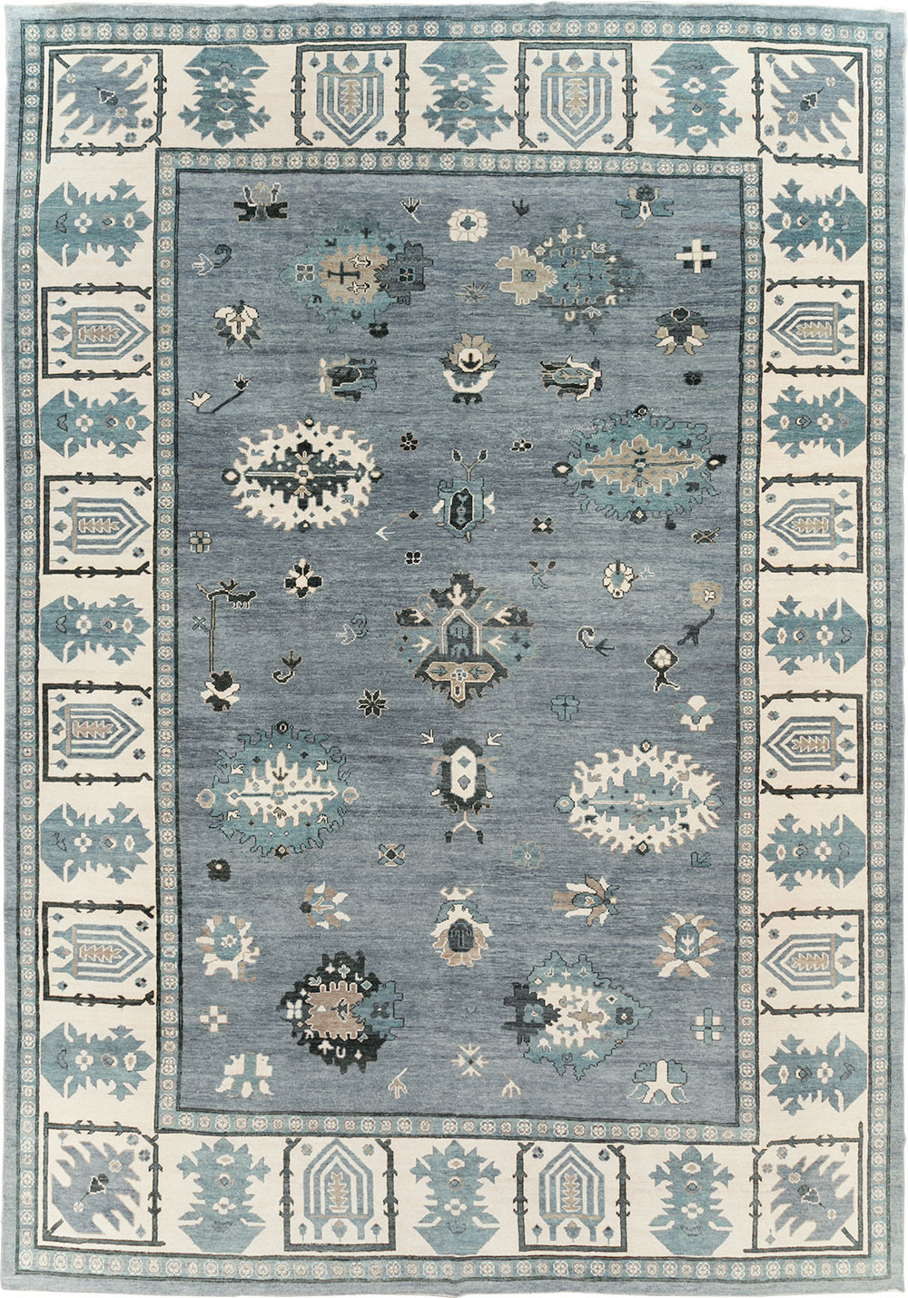 Modern Turkish Oushak Large Room Size Carpet, No.30200 - Gss