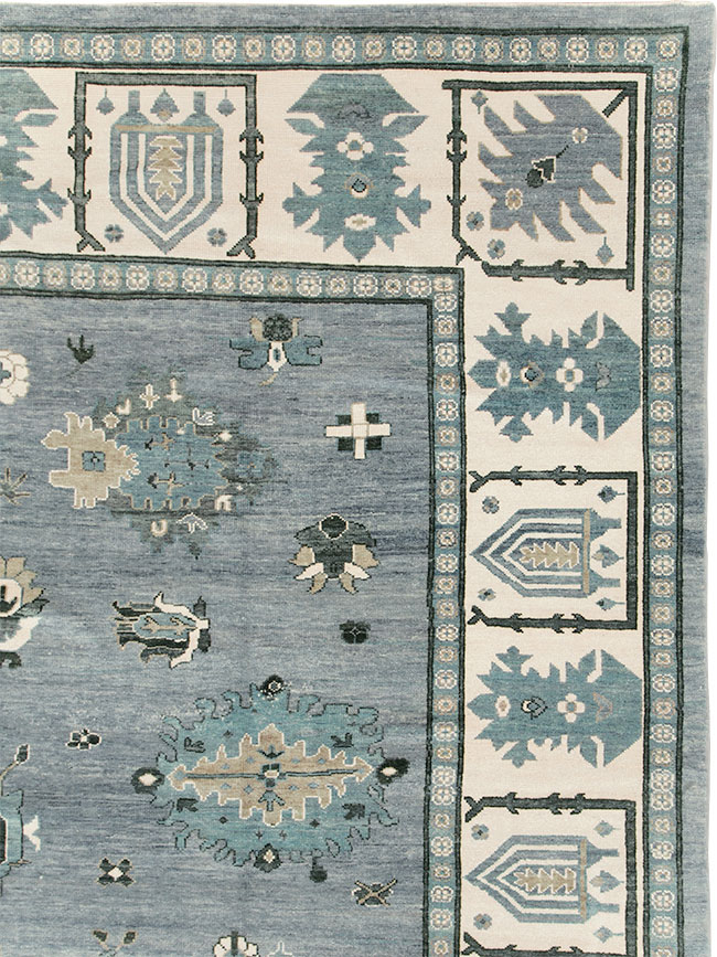 Modern Turkish Oushak Large Room Size Carpet, No.30200 - Gss