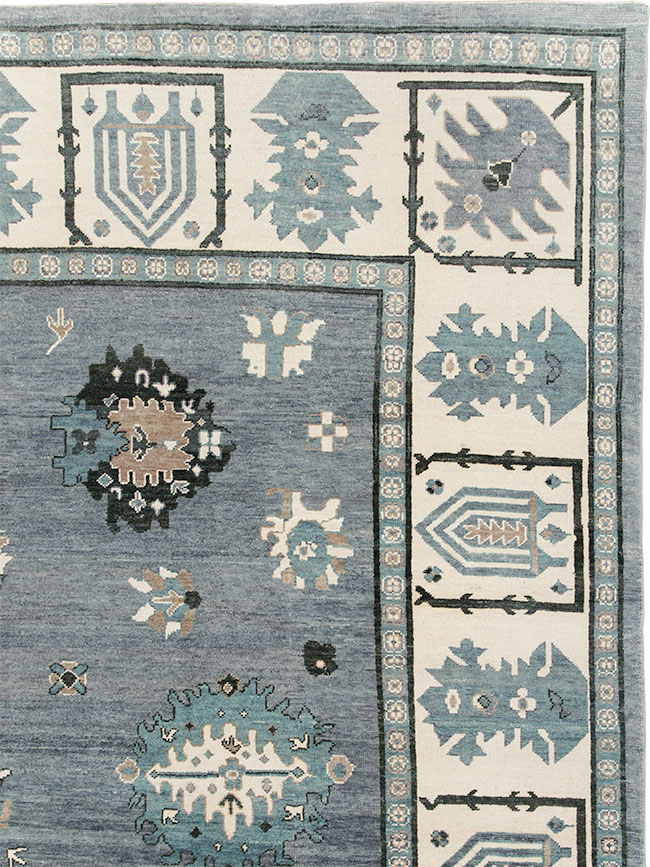 Modern Turkish Oushak Large Room Size Carpet, No.30200 - Gss