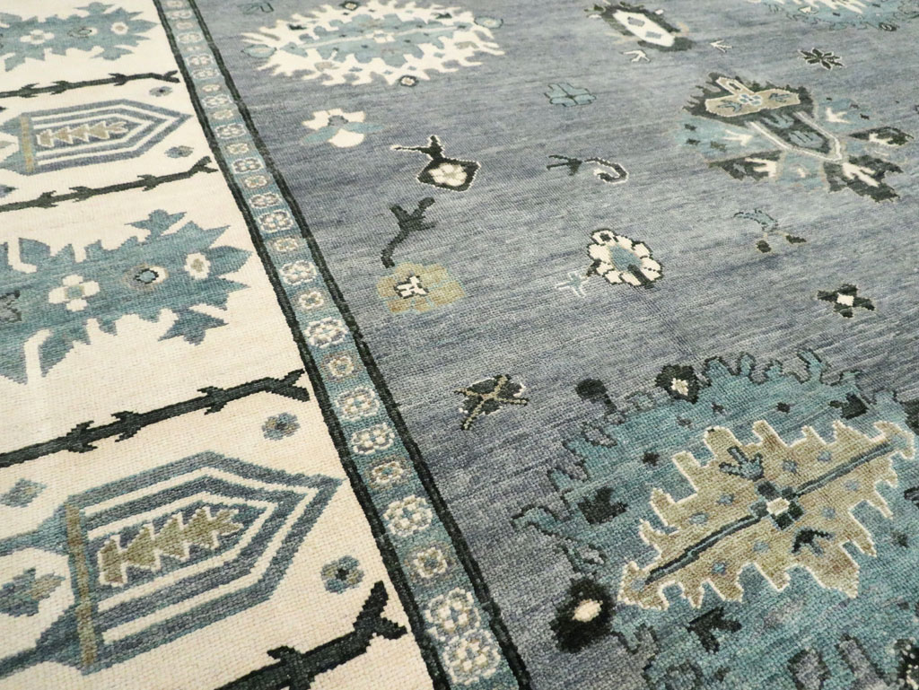 Modern Turkish Oushak Large Room Size Carpet, No.30200 - Gss