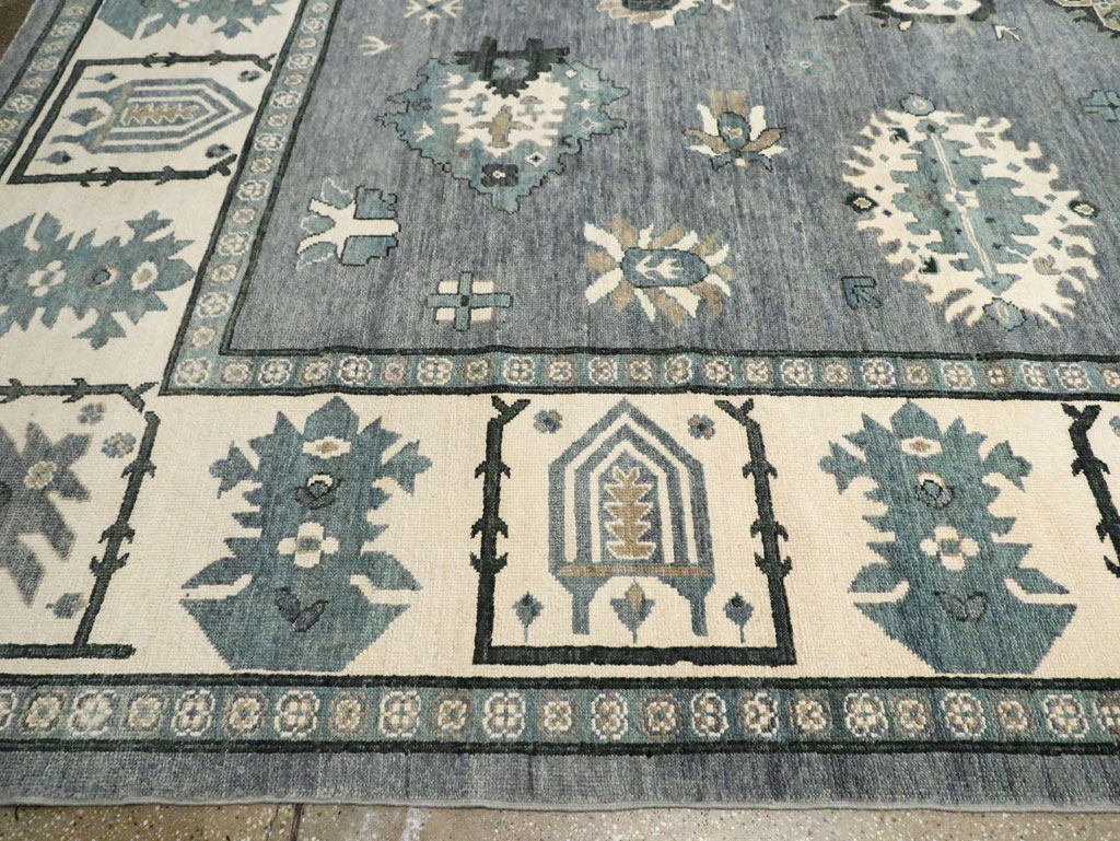 Modern Turkish Oushak Large Room Size Carpet, No.30200 - Gss