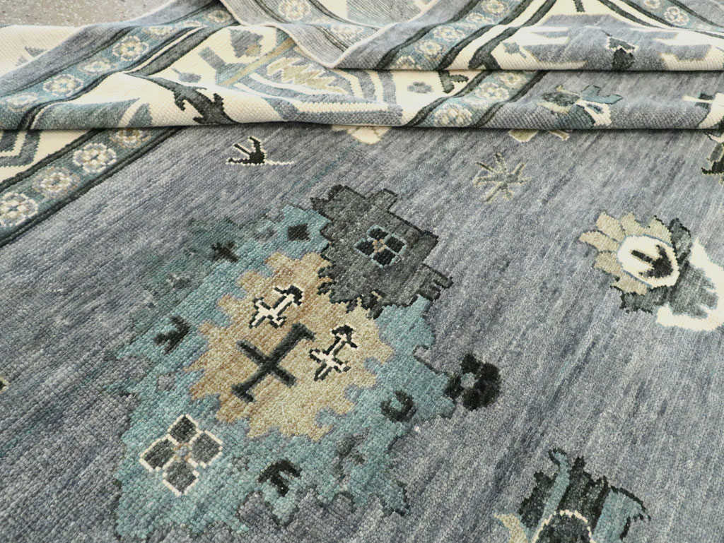 Modern Turkish Oushak Large Room Size Carpet, No.30200 - Gss