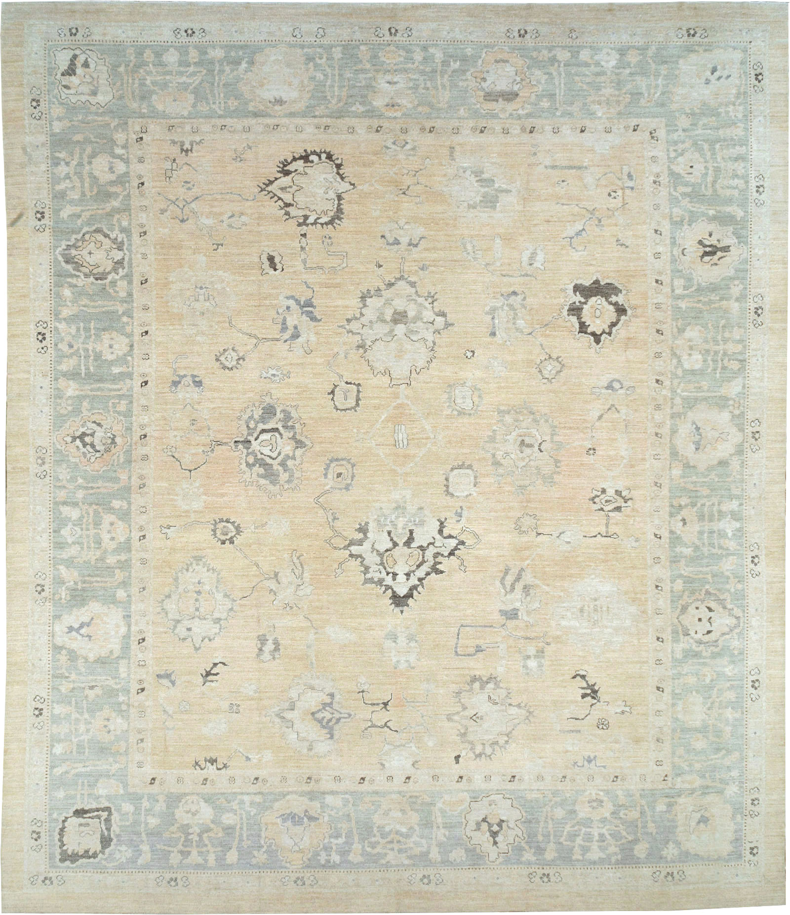 Contemporary Turkish Oushak Oversize Carpet, No.30201 - Gss