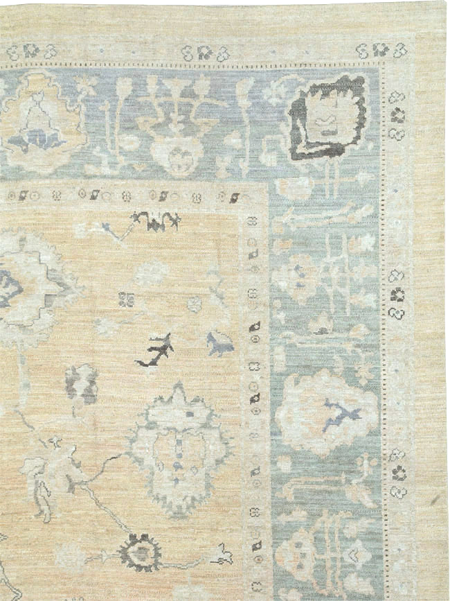 Contemporary Turkish Oushak Oversize Carpet, No.30201 - Gss