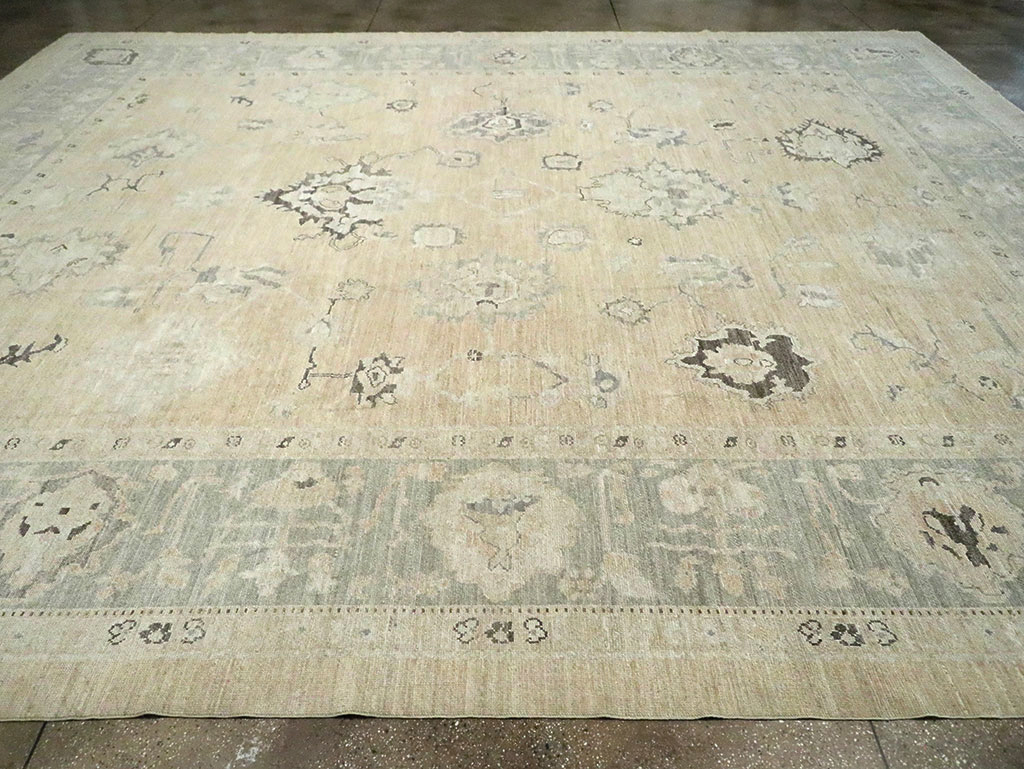 Contemporary Turkish Oushak Oversize Carpet, No.30201 - Gss