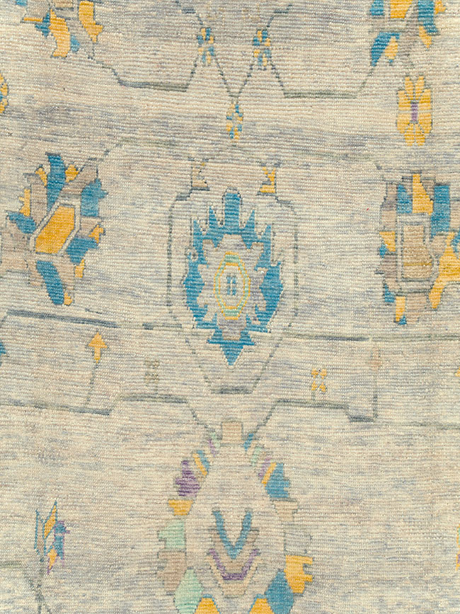 Contemporary Turkish Oushak Large Room Size Carpet, No.30202 - Gss