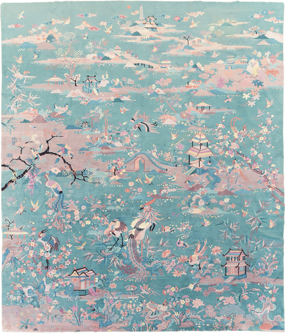 Mid-20th Century Chinese Art Deco Room Size Carpet, No.30203 - Gss