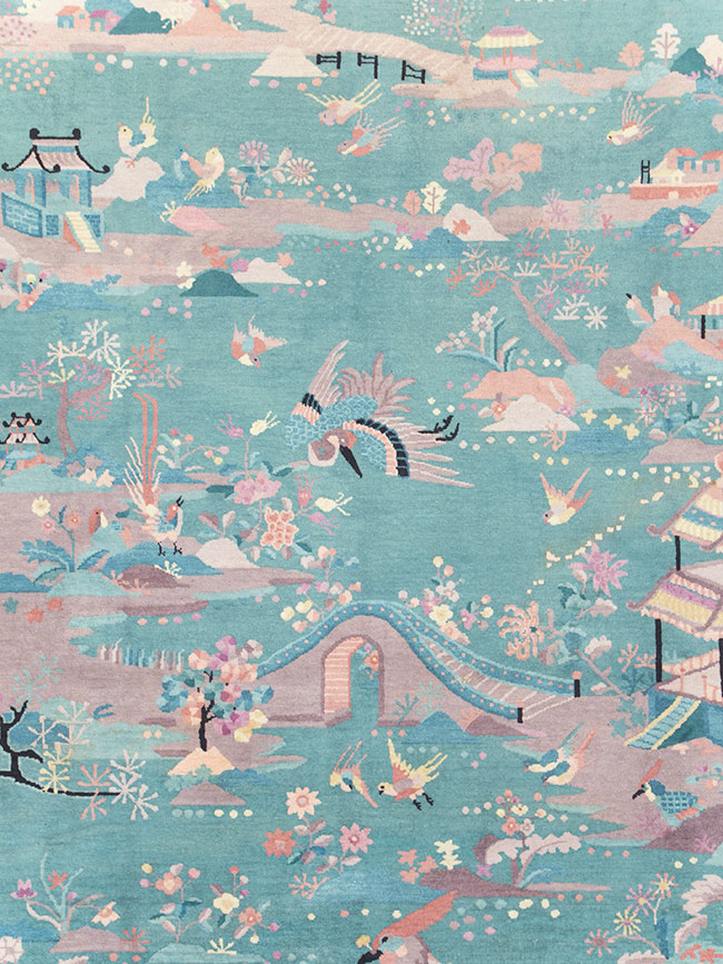 Mid-20th Century Chinese Art Deco Room Size Carpet, No.30203 - Gss