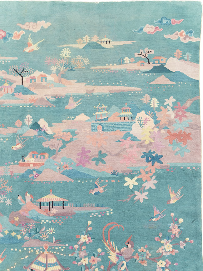 Mid-20th Century Chinese Art Deco Room Size Carpet, No.30203 - Gss