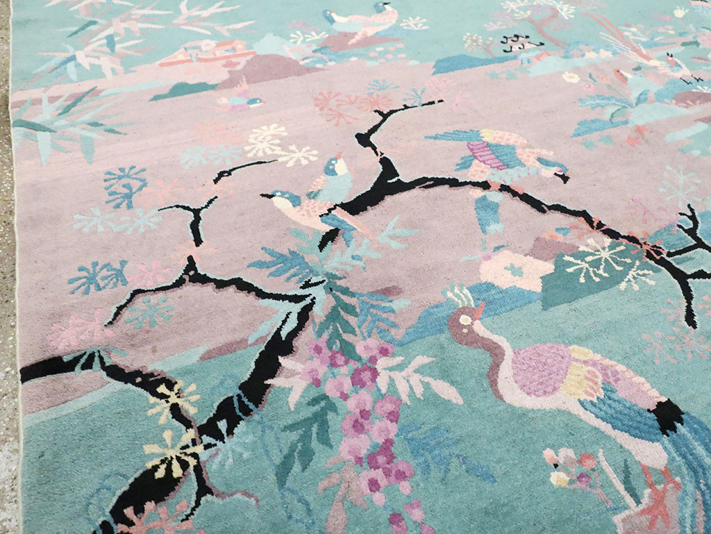 Mid-20th Century Chinese Art Deco Room Size Carpet, No.30203 - Gss