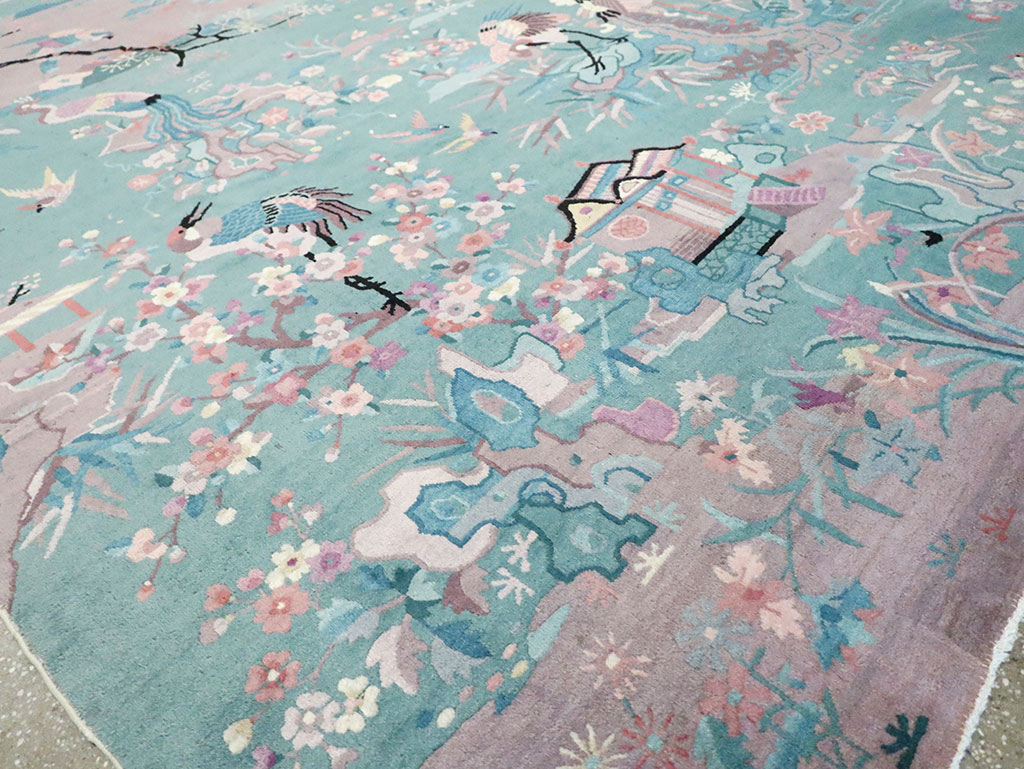 Mid-20th Century Chinese Art Deco Room Size Carpet, No.30203 - Gss