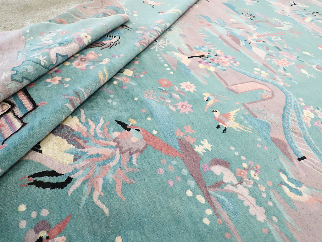 Mid-20th Century Chinese Art Deco Room Size Carpet, No.30203 - Gss
