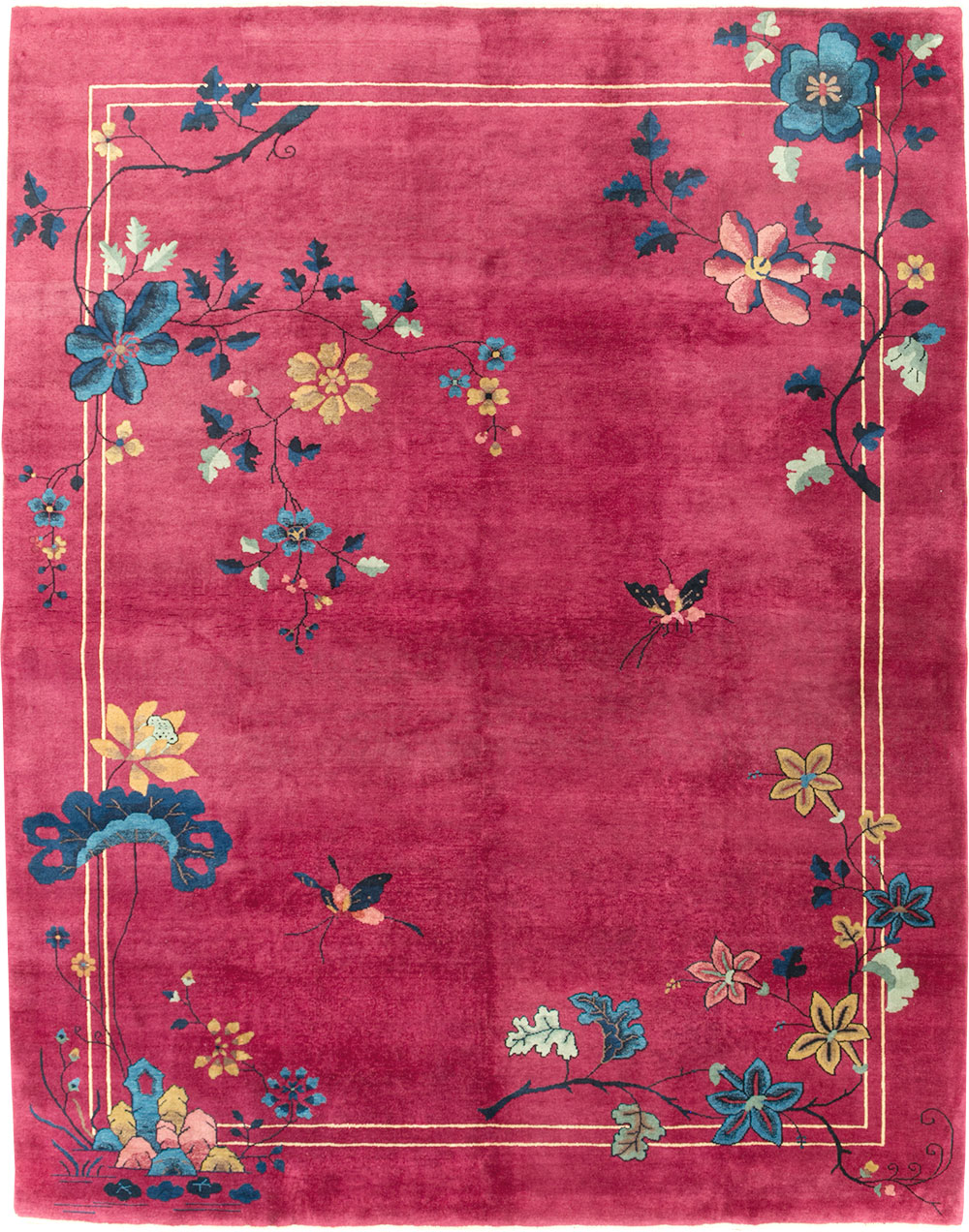 Vintage Chinese Deco Carpet, No.30204 - Gss