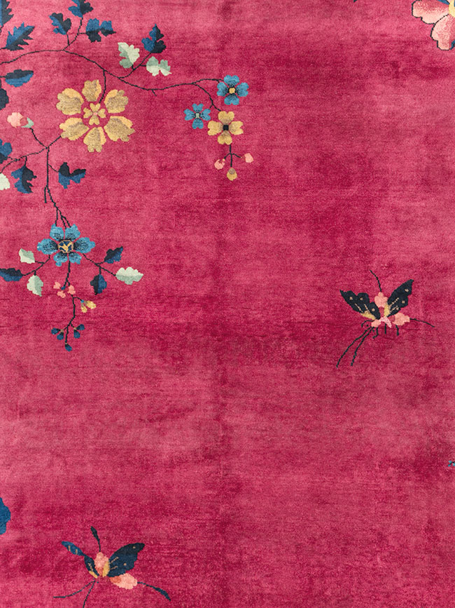 Vintage Chinese Deco Carpet, No.30204 - Gss