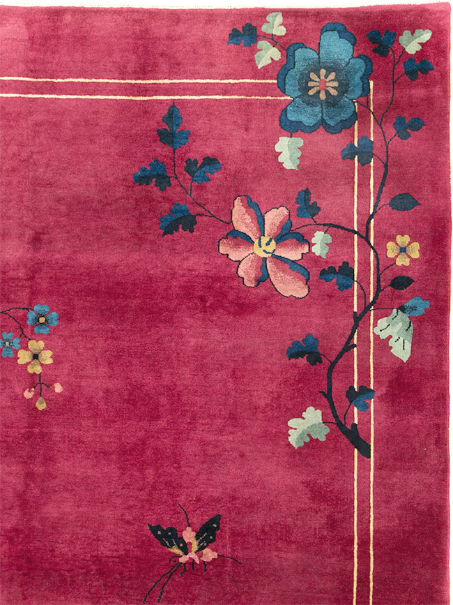 Vintage Chinese Deco Carpet, No.30204 - Gss