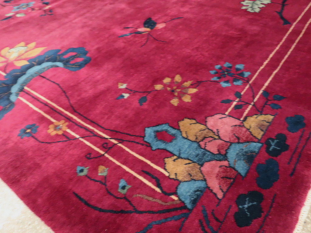 Vintage Chinese Deco Carpet, No.30204 - Gss