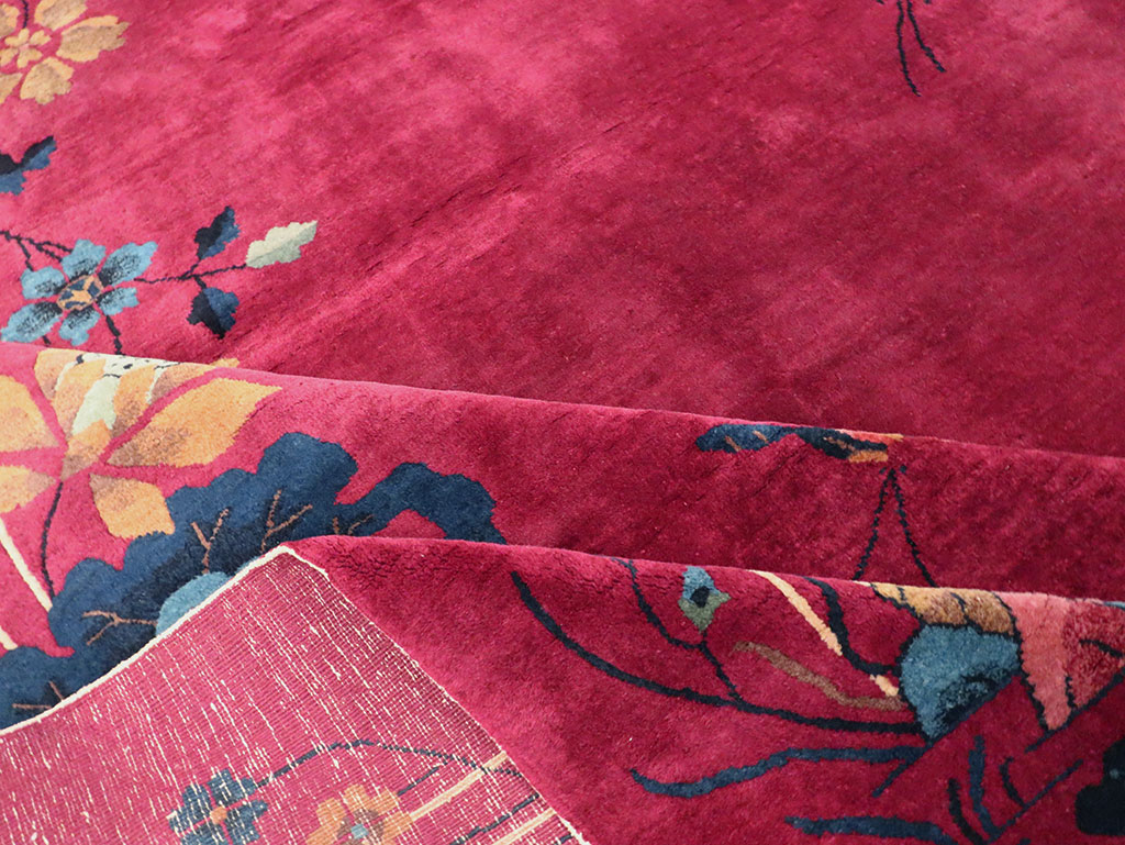 Vintage Chinese Deco Carpet, No.30204 - Gss