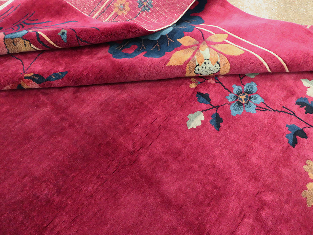 Vintage Chinese Deco Carpet, No.30204 - Gss