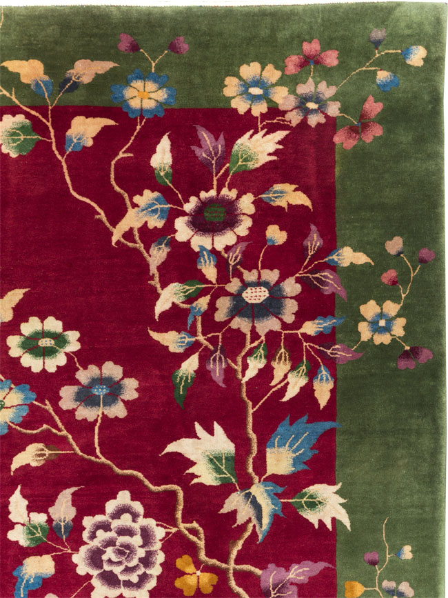 Vintage Chinese Deco Carpet, No.30206 - Gss