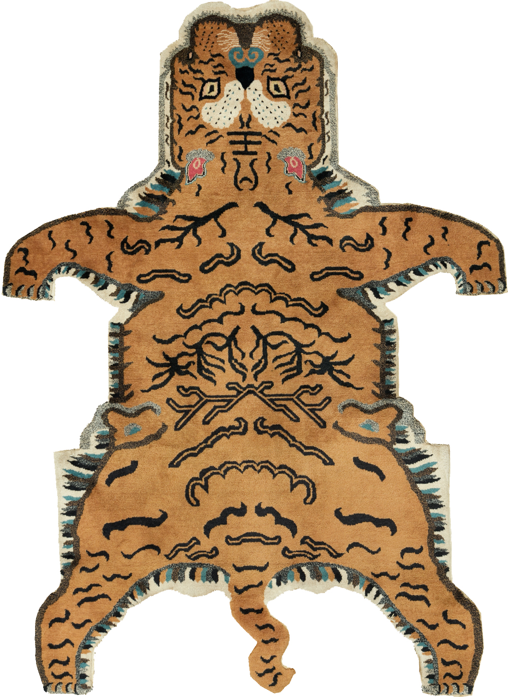 Vintage Pictorial Tibetan Rug, No.30210 - Gss