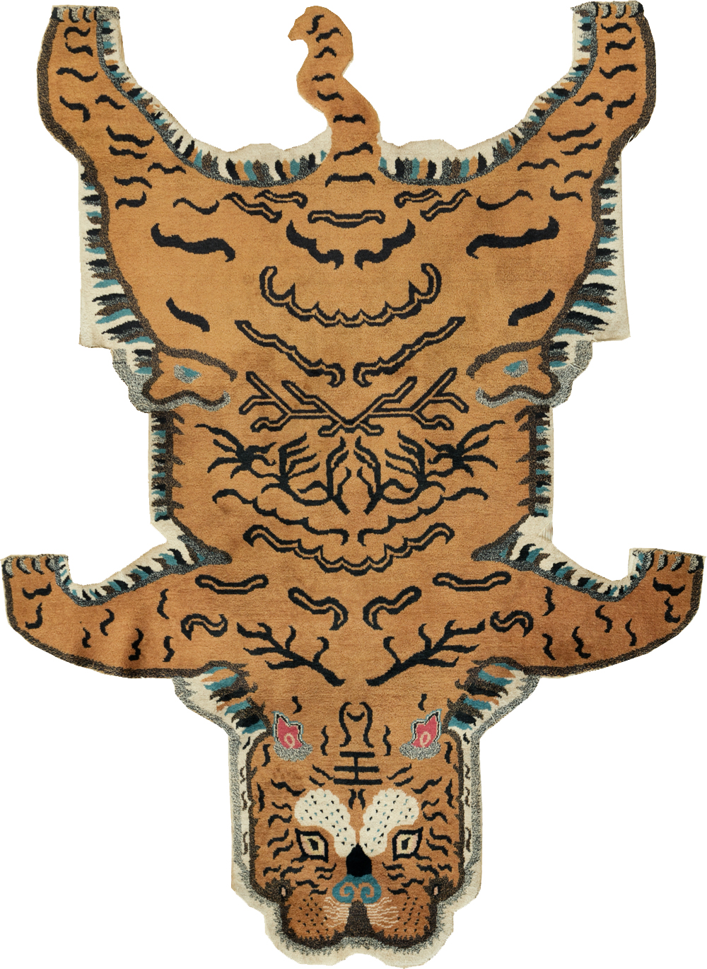 Vintage Pictorial Tibetan Rug, No.30210 - Gss