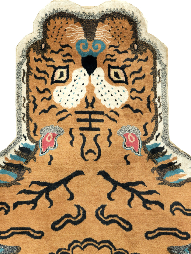 Vintage Pictorial Tibetan Rug, No.30210 - Gss