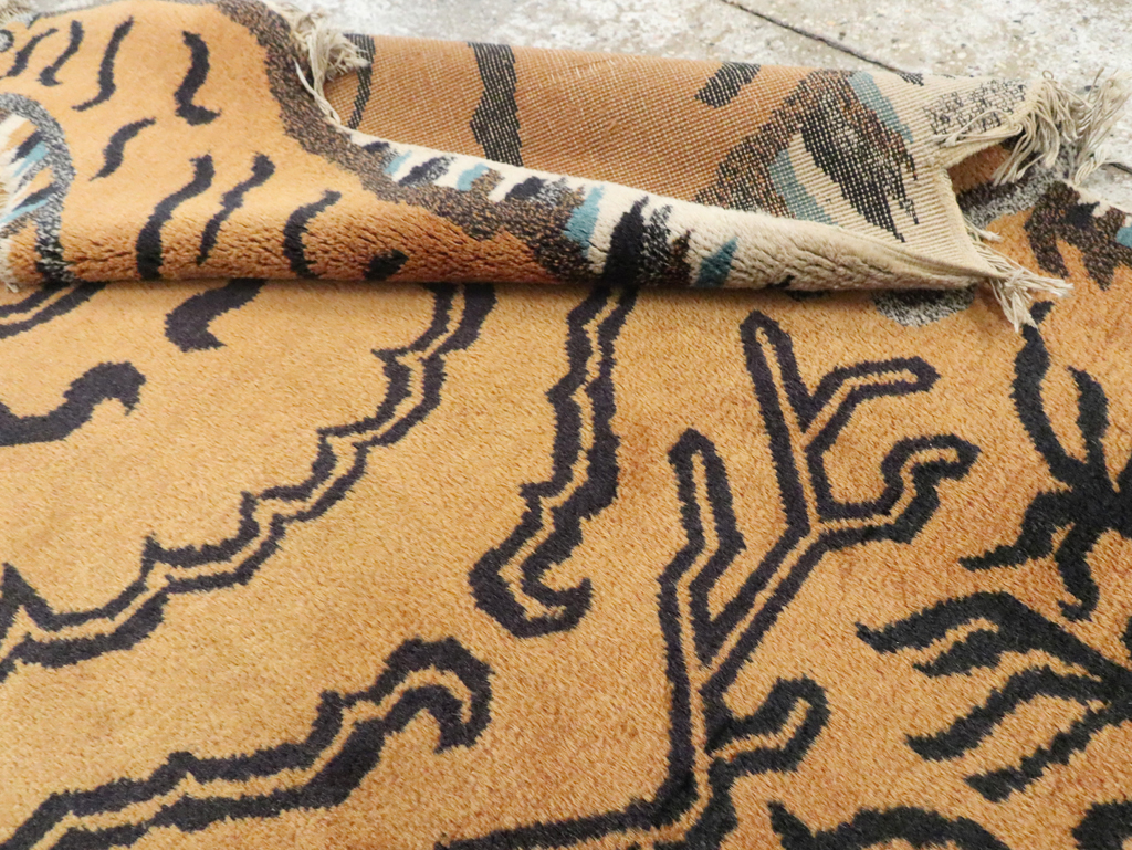 Vintage Pictorial Tibetan Rug, No.30210 - Gss