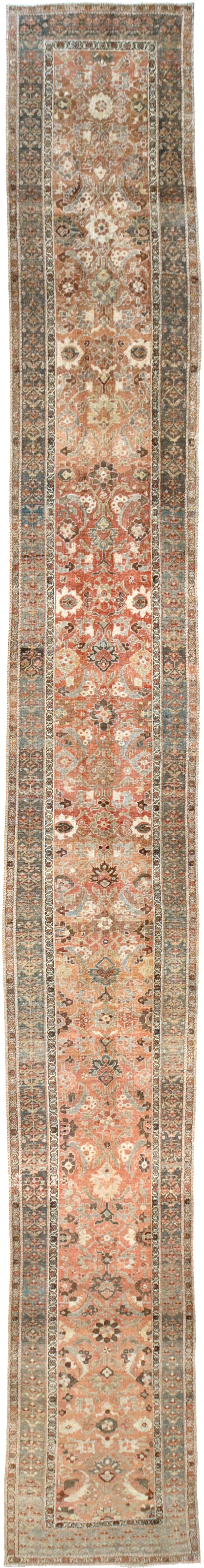 Antique Persian Bidjar Long Runner (Pair: 1 of 2), No.30213 - Gss