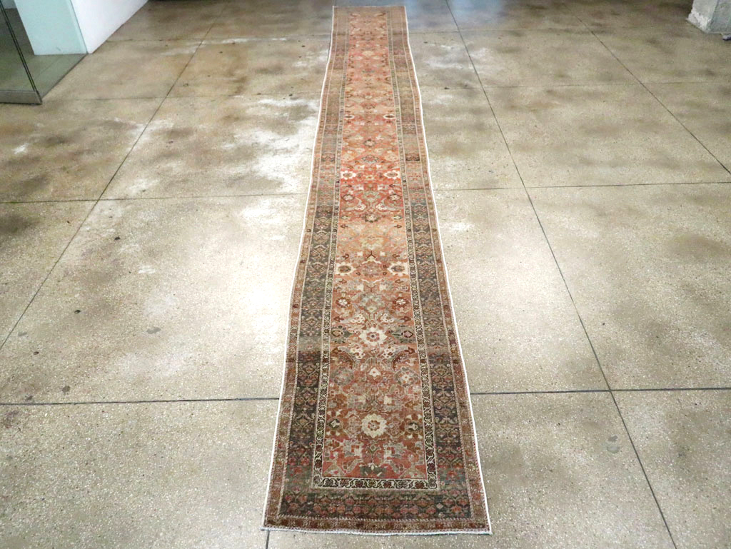 Antique Persian Bidjar Long Runner (Pair: 1 of 2), No.30213 - Gss