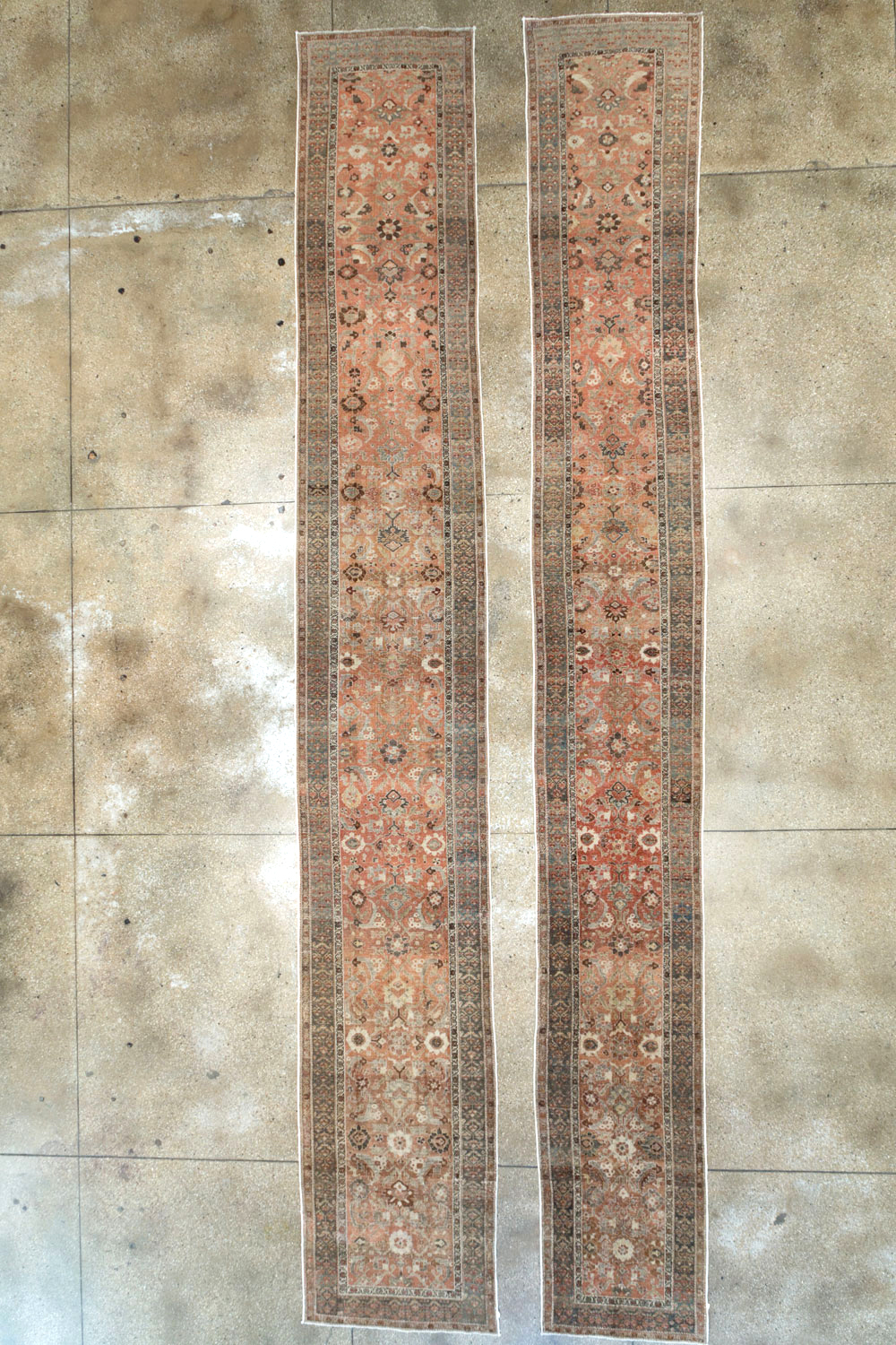 Antique Persian Bidjar Long Runner (Pair: 1 of 2), No.30213 - Gss
