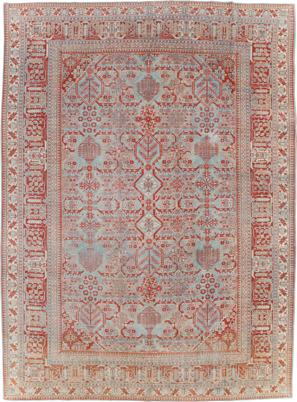 Antique Persian Joshegan Room Size Carpet, No.30223 - Gss