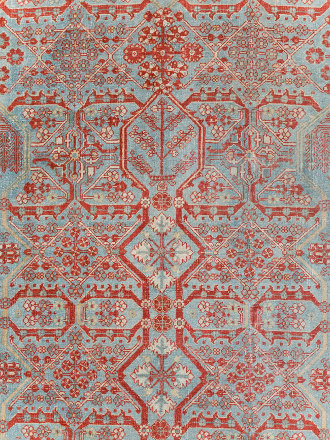 Antique Persian Joshegan Room Size Carpet, No.30223 - Gss
