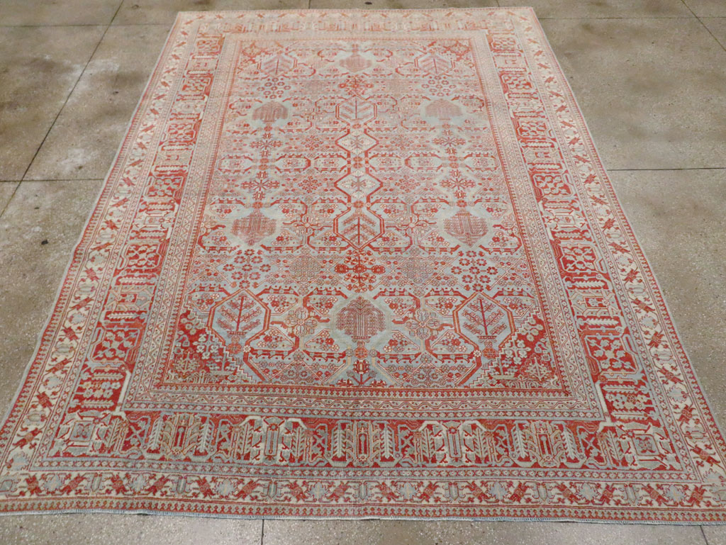 Antique Persian Joshegan Room Size Carpet, No.30223 - Gss