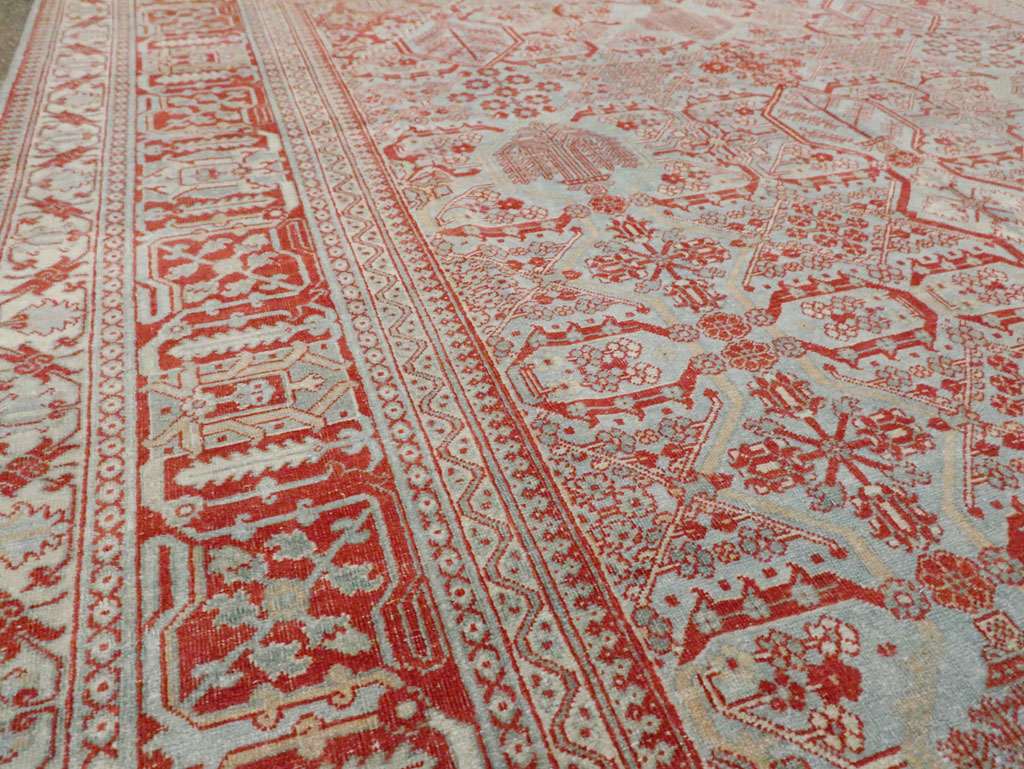 Antique Persian Joshegan Room Size Carpet, No.30223 - Gss