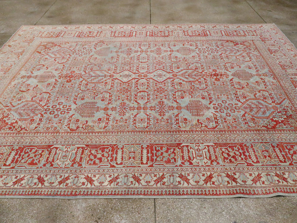 Antique Persian Joshegan Room Size Carpet, No.30223 - Gss