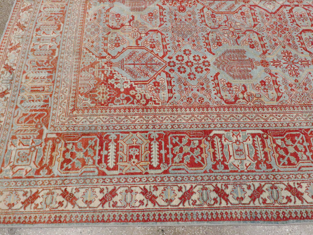 Antique Persian Joshegan Room Size Carpet, No.30223 - Gss